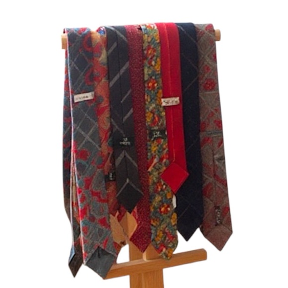 13 LUXURY DESIGNER TIES  MEN -silk neckties - Valentino Paco Rabanne Balmain